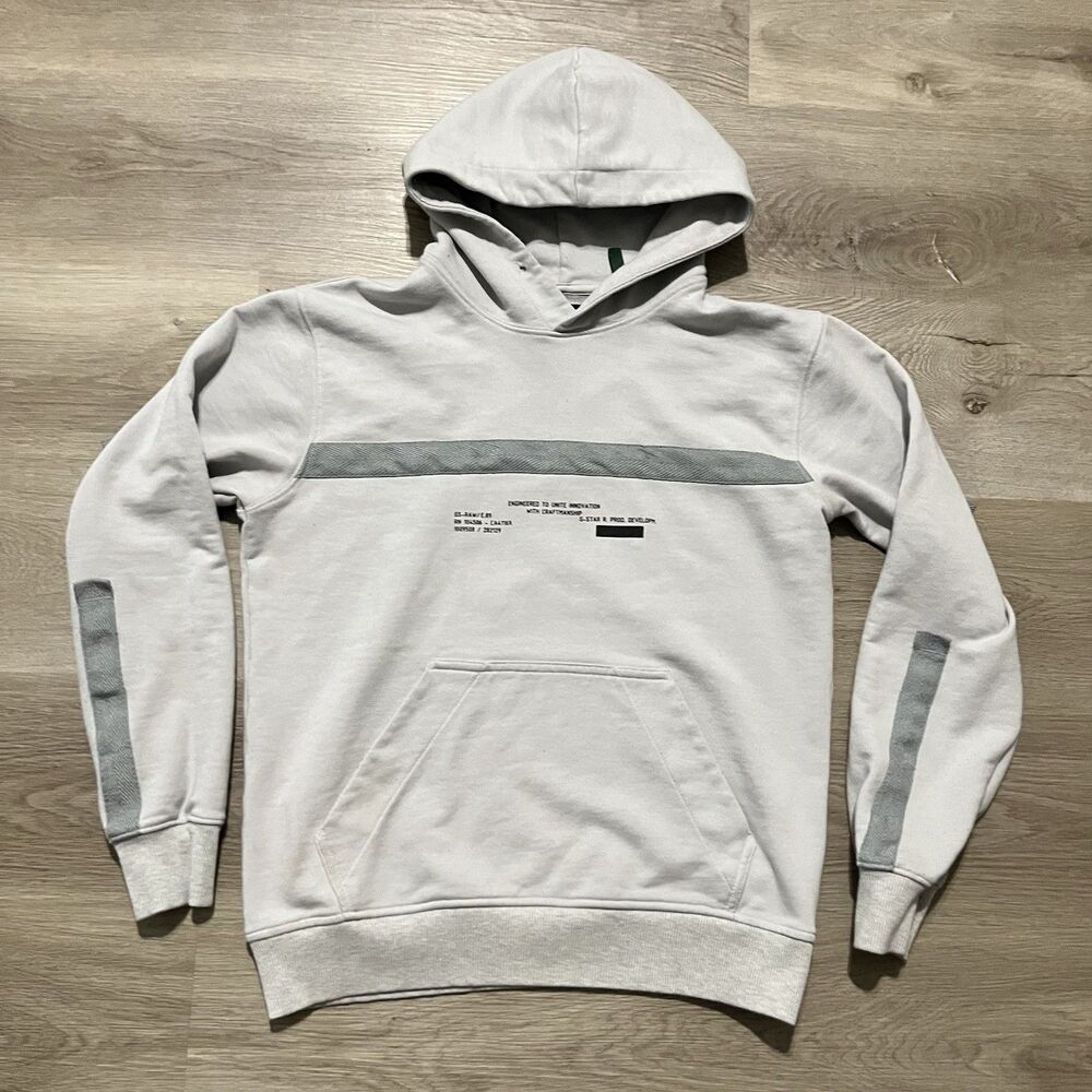 G-Star Raw Gray Hoodie Mens Size Small